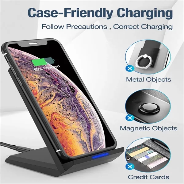 Fast 15W Wireless Charger Stand - Fast 15W Wireless Charger Stand - Image 8 of 9