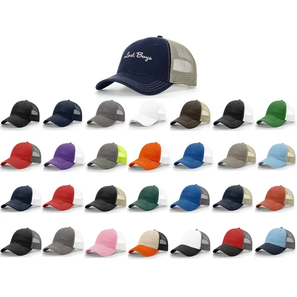 Richardson 111 Garment Washed Trucker Caps - Richardson 111 Garment Washed Trucker Caps - Image 0 of 28
