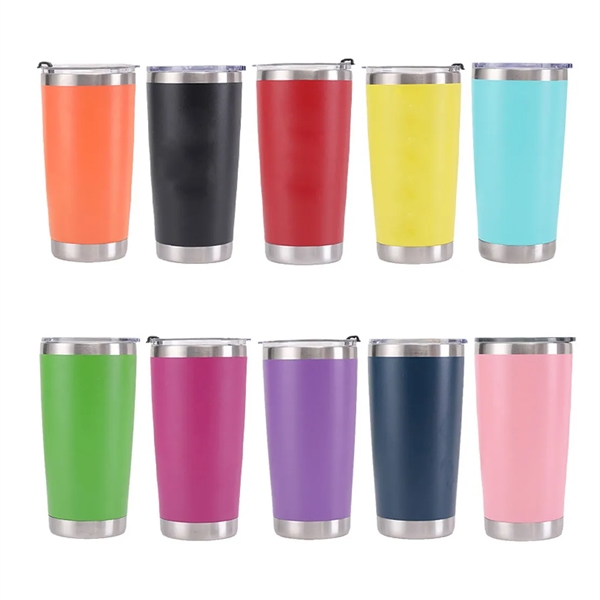 20 oz Double Layer Vacuum Travel Mug Stainless Steel Tumbler - 20 oz Double Layer Vacuum Travel Mug Stainless Steel Tumbler - Image 1 of 14