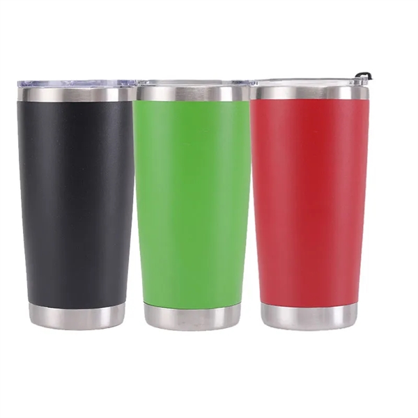 20 oz Double Layer Vacuum Travel Mug Stainless Steel Tumbler - 20 oz Double Layer Vacuum Travel Mug Stainless Steel Tumbler - Image 2 of 14