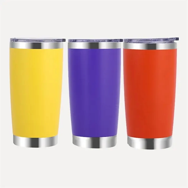 20 oz Double Layer Vacuum Travel Mug Stainless Steel Tumbler - 20 oz Double Layer Vacuum Travel Mug Stainless Steel Tumbler - Image 7 of 14