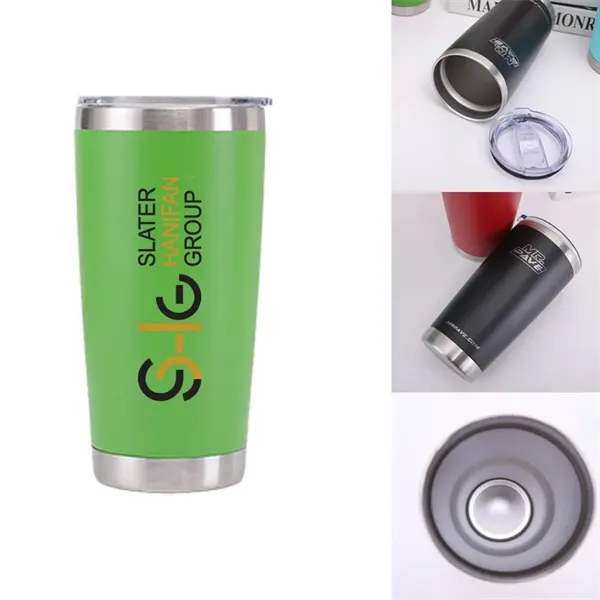 20 oz Double Layer Vacuum Travel Mug Stainless Steel Tumbler - 20 oz Double Layer Vacuum Travel Mug Stainless Steel Tumbler - Image 9 of 14