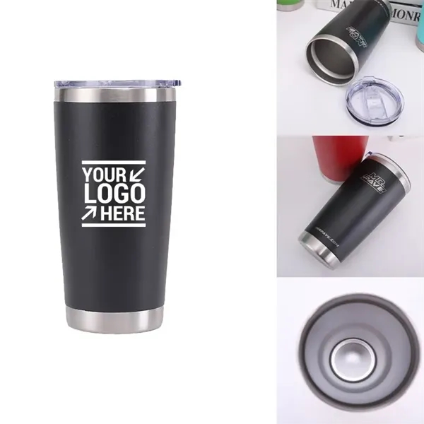 20 oz Double Layer Vacuum Travel Mug Stainless Steel Tumbler - 20 oz Double Layer Vacuum Travel Mug Stainless Steel Tumbler - Image 11 of 14