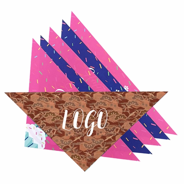 Dye Sublimated Triangle Pet Scarf - Dye Sublimated Triangle Pet Scarf - Image 0 of 2