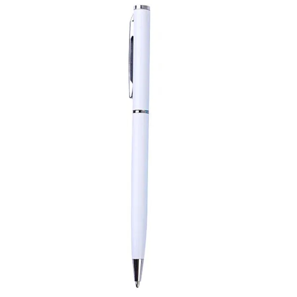 Custom advertising Slim Metal Retractable Ballpoint Pens - Custom advertising Slim Metal Retractable Ballpoint Pens - Image 4 of 7