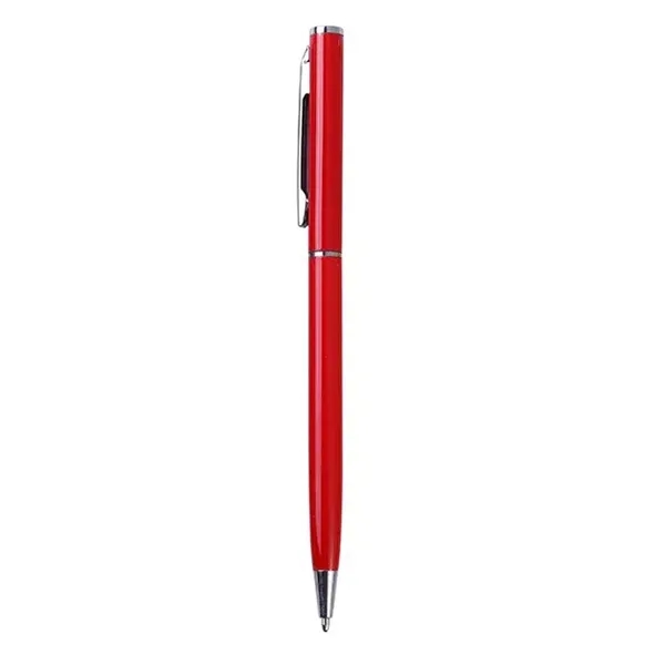Custom advertising Slim Metal Retractable Ballpoint Pens - Custom advertising Slim Metal Retractable Ballpoint Pens - Image 7 of 7
