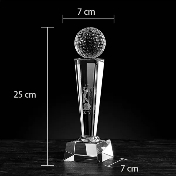 Golf Crystal Trophy - Golf Crystal Trophy - Image 1 of 2