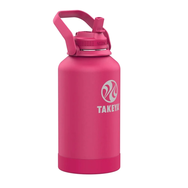 64 oz Takeya® Stainless Steel Insulated Pickle Ball Bottle - 64 oz Takeya® Stainless Steel Insulated Pickle Ball Bottle - Image 2 of 4