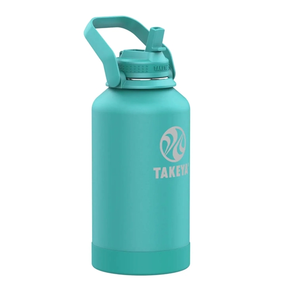 64 oz Takeya® Stainless Steel Insulated Pickle Ball Bottle - 64 oz Takeya® Stainless Steel Insulated Pickle Ball Bottle - Image 3 of 4