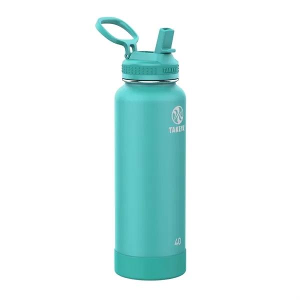 40 oz Takeya® Stainless Insulated Pickle Ball Water Bottle - 40 oz Takeya® Stainless Insulated Pickle Ball Water Bottle - Image 3 of 4