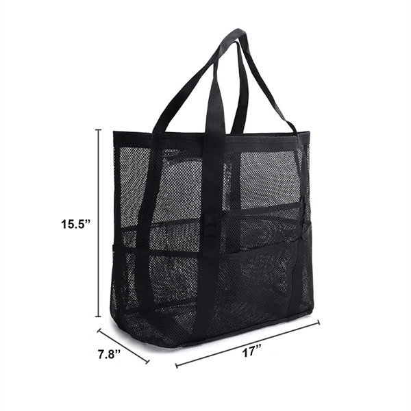 Large Tote Mesh Beach Bag - Large Tote Mesh Beach Bag - Image 1 of 2