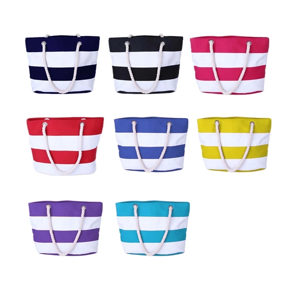 Canvas Tote Beach Bag - Canvas Tote Beach Bag - Image 2 of 2