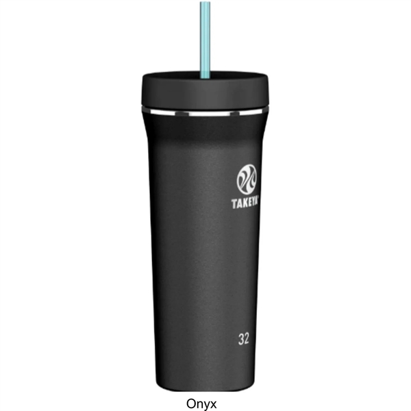 32 oz Takeya® Stainless Steel Insulated Tumbler w/ Straw - 32 oz Takeya® Stainless Steel Insulated Tumbler w/ Straw - Image 3 of 6