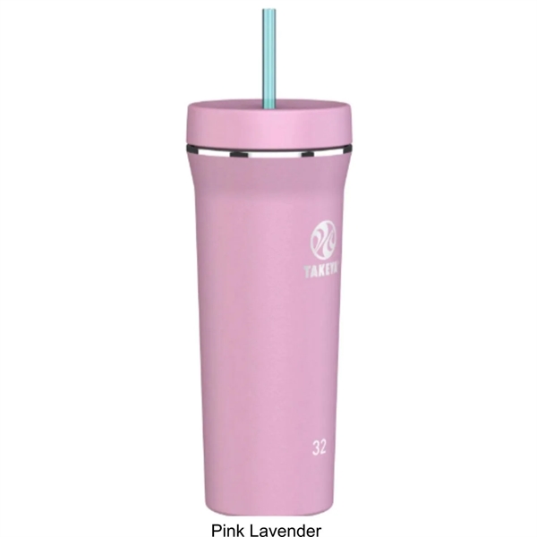 32 oz Takeya® Stainless Steel Insulated Tumbler w/ Straw - 32 oz Takeya® Stainless Steel Insulated Tumbler w/ Straw - Image 4 of 6