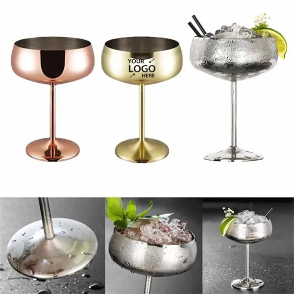 17 Oz Stainless Steel Stemmed Wine Glass - 17 Oz Stainless Steel Stemmed Wine Glass - Image 0 of 3