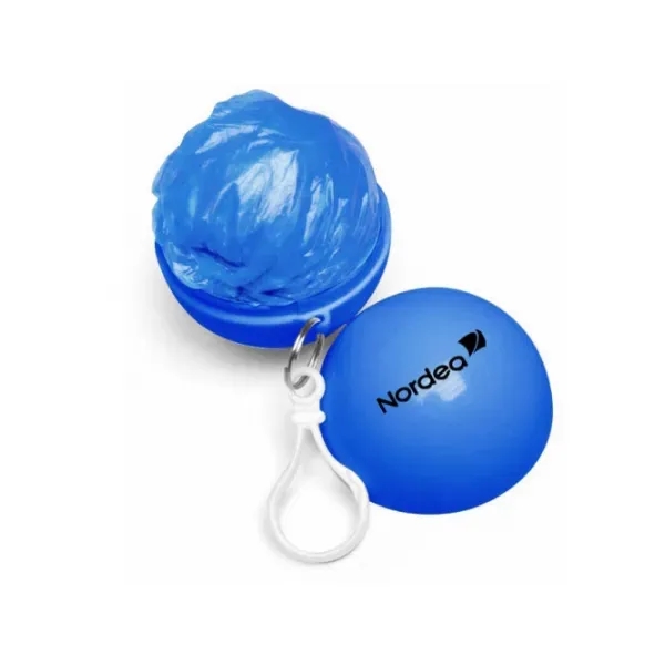 Disposable Rain Poncho Ball Key Chain - Disposable Rain Poncho Ball Key Chain - Image 5 of 7