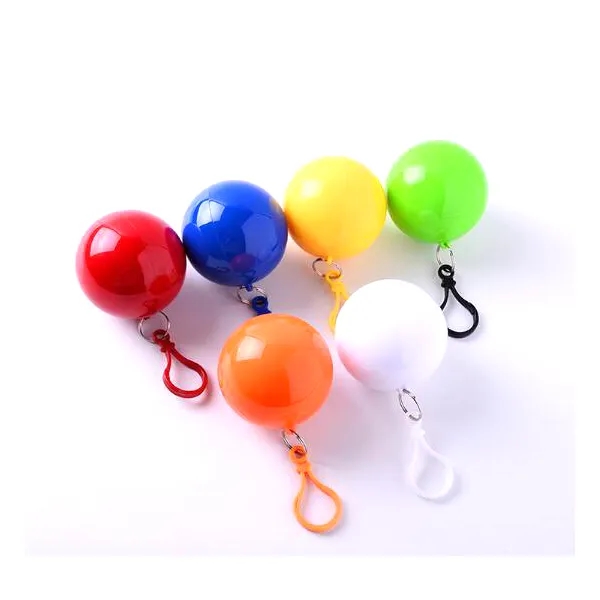 Disposable Rain Poncho Ball Key Chain - Disposable Rain Poncho Ball Key Chain - Image 7 of 7