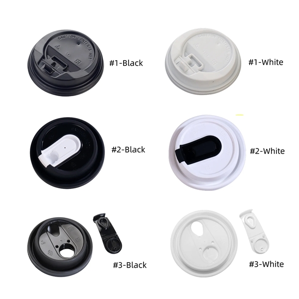 16oz Disposable Coffee Cup with Dome Lid and Sleeve - 16oz Disposable Coffee Cup with Dome Lid and Sleeve - Image 1 of 2