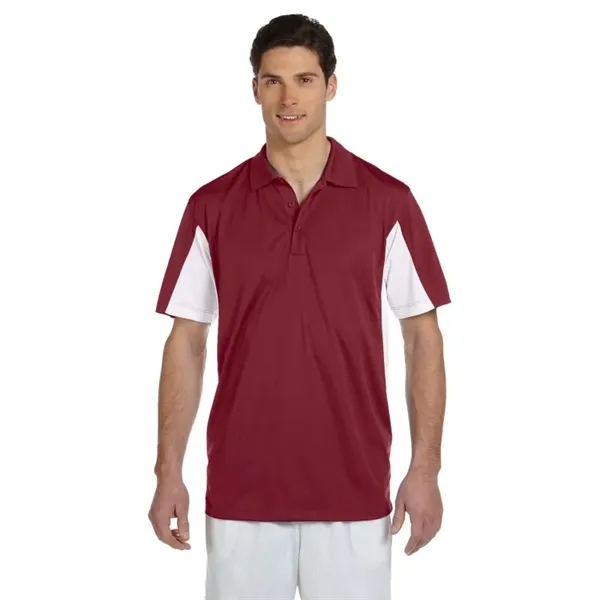 Harriton Mens Side Blocked Micro-Pique Polo - Harriton Mens Side Blocked Micro-Pique Polo - Image 0 of 9