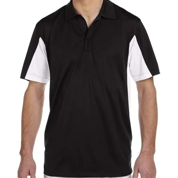 Harriton Mens Side Blocked Micro-Pique Polo - Harriton Mens Side Blocked Micro-Pique Polo - Image 1 of 9