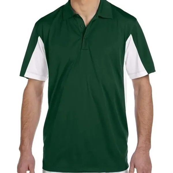 Harriton Mens Side Blocked Micro-Pique Polo - Harriton Mens Side Blocked Micro-Pique Polo - Image 2 of 9