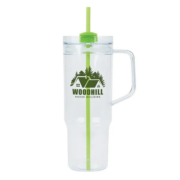 Oliver 40 oz. Clear AS Travel Mug - Oliver 40 oz. Clear AS Travel Mug - Image 2 of 9