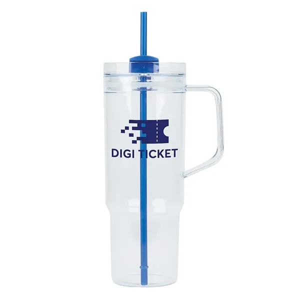 Oliver 40 oz. Clear AS Travel Mug - Oliver 40 oz. Clear AS Travel Mug - Image 4 of 9