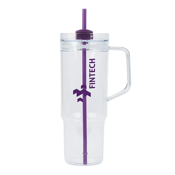 Oliver 40 oz. Clear AS Travel Mug - Oliver 40 oz. Clear AS Travel Mug - Image 5 of 9