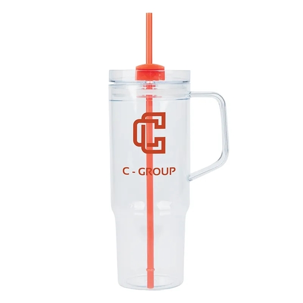 Oliver 40 oz. Clear AS Travel Mug - Oliver 40 oz. Clear AS Travel Mug - Image 7 of 9