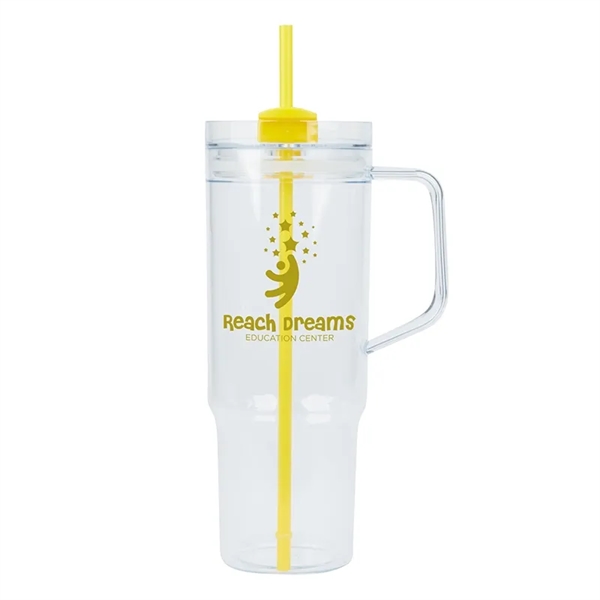 Oliver 40 oz. Clear AS Travel Mug - Oliver 40 oz. Clear AS Travel Mug - Image 9 of 9
