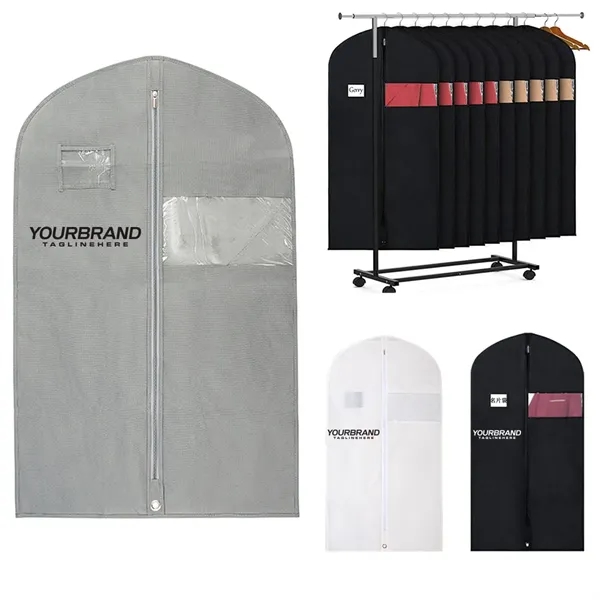 Foldable Garment Bags for Hanging Clothes with Clear Window - Foldable Garment Bags for Hanging Clothes with Clear Window - Image 0 of 3