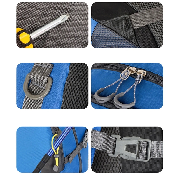 Lightweight Packable Waterproof Travel Hiking Backpack Bag - Lightweight Packable Waterproof Travel Hiking Backpack Bag - Image 2 of 4