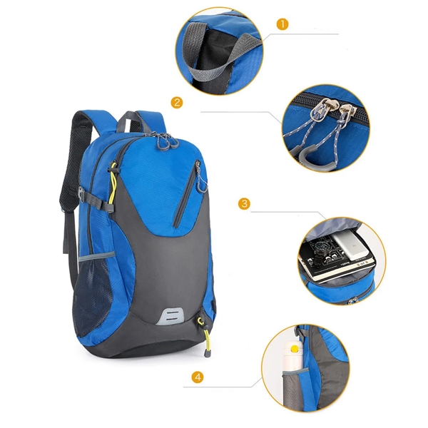 Lightweight Packable Waterproof Travel Hiking Backpack Bag - Lightweight Packable Waterproof Travel Hiking Backpack Bag - Image 3 of 4