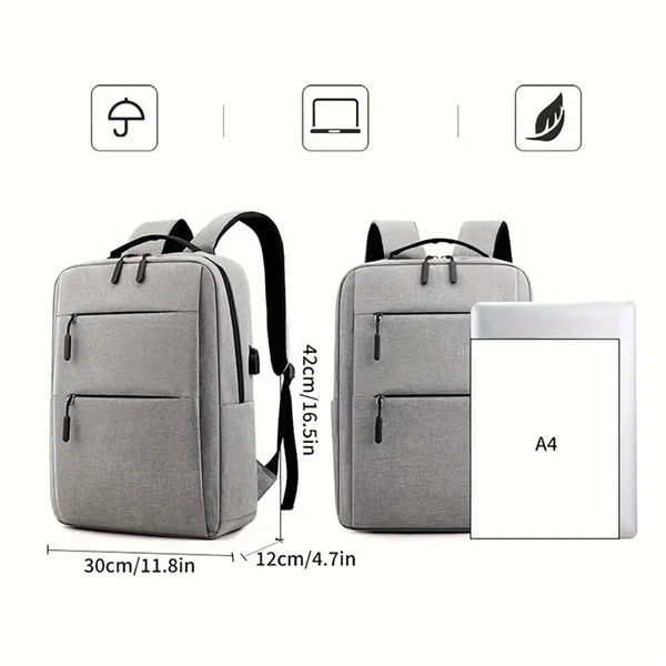 Laptop Simple Business Casual Backpack Computer Bag - Laptop Simple Business Casual Backpack Computer Bag - Image 2 of 3