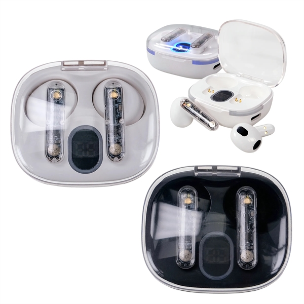 Light Up Display Bluetooth Earbuds - Light Up Display Bluetooth Earbuds - Image 2 of 5