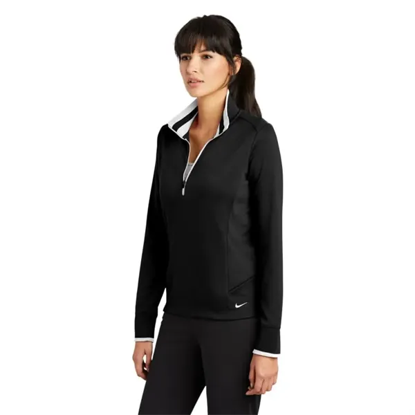 Nike Ladies Dri-FIT 1/2-Zip Cover-Up. - Nike Ladies Dri-FIT 1/2-Zip Cover-Up. - Image 0 of 3