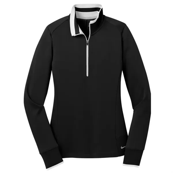 Nike Ladies Dri-FIT 1/2-Zip Cover-Up. - Nike Ladies Dri-FIT 1/2-Zip Cover-Up. - Image 1 of 3