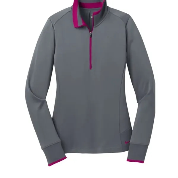 Nike Ladies Dri-FIT 1/2-Zip Cover-Up. - Nike Ladies Dri-FIT 1/2-Zip Cover-Up. - Image 2 of 3