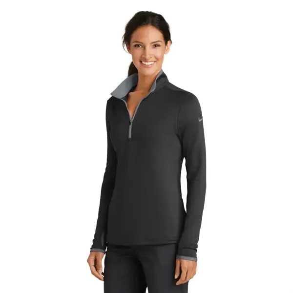 Nike Ladies Dri-FIT Stretch 1/2-Zip Cover-Up. - Nike Ladies Dri-FIT Stretch 1/2-Zip Cover-Up. - Image 0 of 3