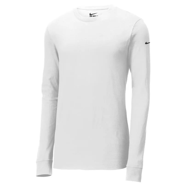 Nike Dri-FIT Cotton/Poly Long Sleeve Tee. - Nike Dri-FIT Cotton/Poly Long Sleeve Tee. - Image 1 of 6