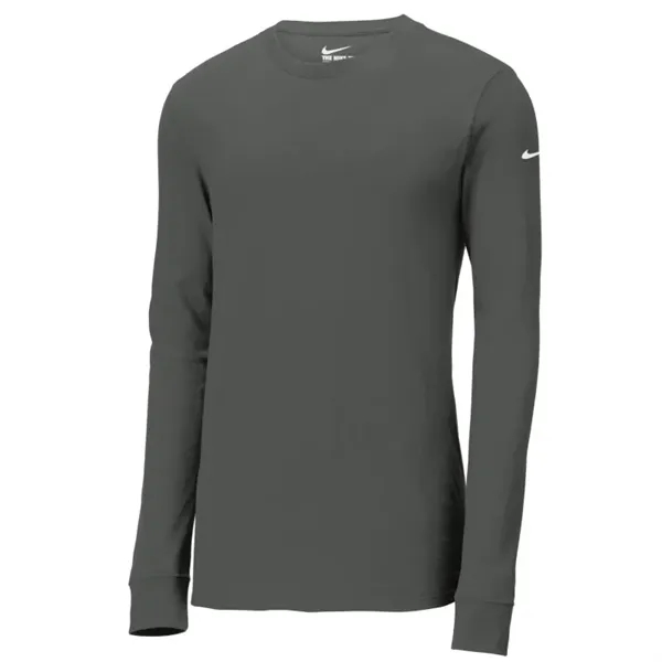 Nike Dri-FIT Cotton/Poly Long Sleeve Tee. - Nike Dri-FIT Cotton/Poly Long Sleeve Tee. - Image 3 of 6