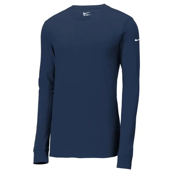 Nike Dri-FIT Cotton/Poly Long Sleeve Tee. - Nike Dri-FIT Cotton/Poly Long Sleeve Tee. - Image 4 of 6