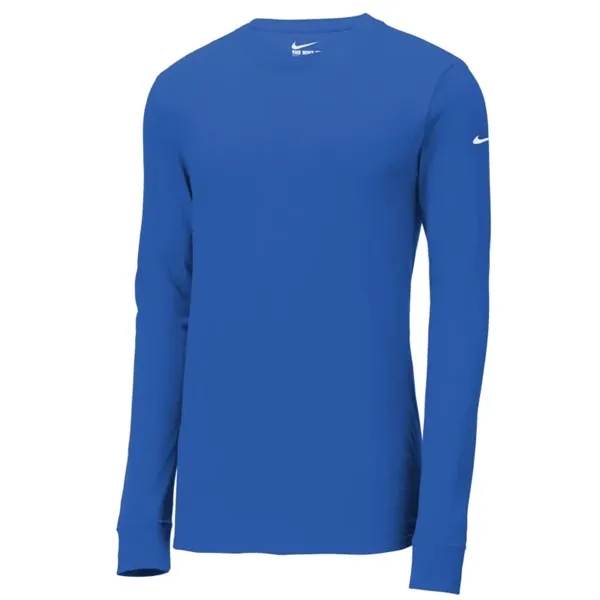 Nike Dri-FIT Cotton/Poly Long Sleeve Tee. - Nike Dri-FIT Cotton/Poly Long Sleeve Tee. - Image 5 of 6