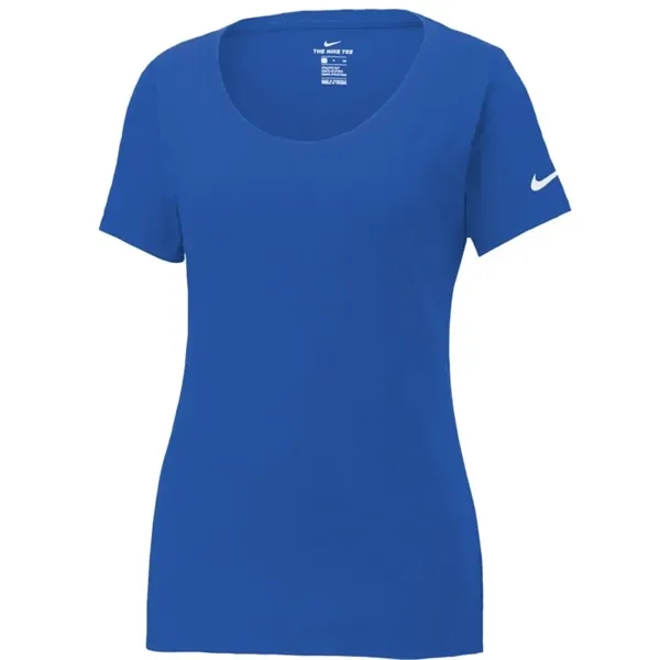 Nike Ladies Dri-FIT Cotton/Poly Scoop Neck Tee. - Nike Ladies Dri-FIT Cotton/Poly Scoop Neck Tee. - Image 5 of 6