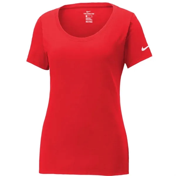 Nike Ladies Dri-FIT Cotton/Poly Scoop Neck Tee. - Nike Ladies Dri-FIT Cotton/Poly Scoop Neck Tee. - Image 6 of 6