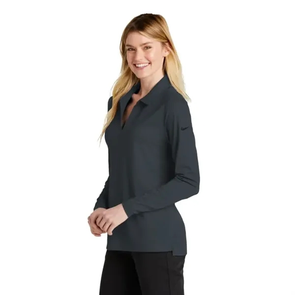 Nike Ladies Dri-FIT Micro Pique 2.0 Long Sleeve Polo - Nike Ladies Dri-FIT Micro Pique 2.0 Long Sleeve Polo - Image 0 of 7