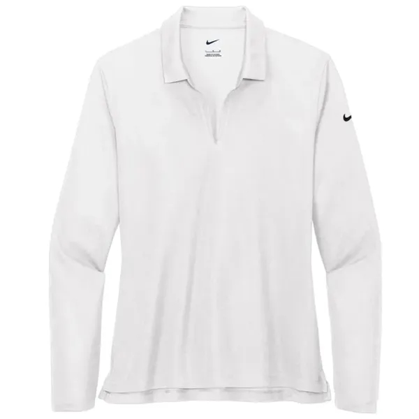 Nike Ladies Dri-FIT Micro Pique 2.0 Long Sleeve Polo - Nike Ladies Dri-FIT Micro Pique 2.0 Long Sleeve Polo - Image 1 of 7