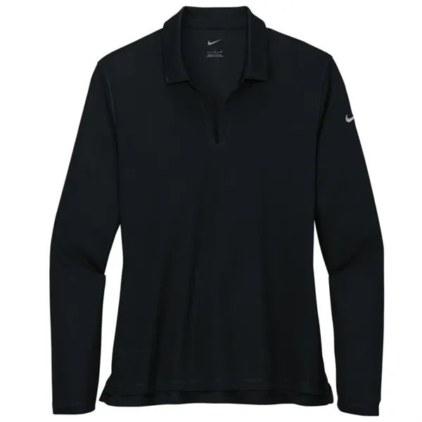 Nike Ladies Dri-FIT Micro Pique 2.0 Long Sleeve Polo - Nike Ladies Dri-FIT Micro Pique 2.0 Long Sleeve Polo - Image 2 of 7