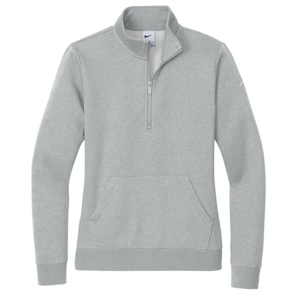 Nike Ladies Club Fleece Sleeve Swoosh 1/2-Zip - Nike Ladies Club Fleece Sleeve Swoosh 1/2-Zip - Image 4 of 7
