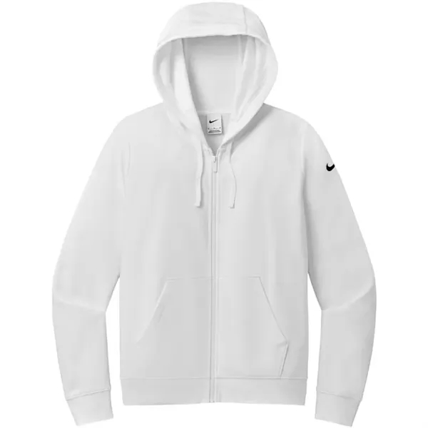 Nike Ladies Club Fleece Sleeve Swoosh Full-Zip Hoodie - Nike Ladies Club Fleece Sleeve Swoosh Full-Zip Hoodie - Image 1 of 6
